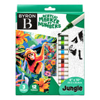 Byron Marker Paint by Numbers Set Jungle