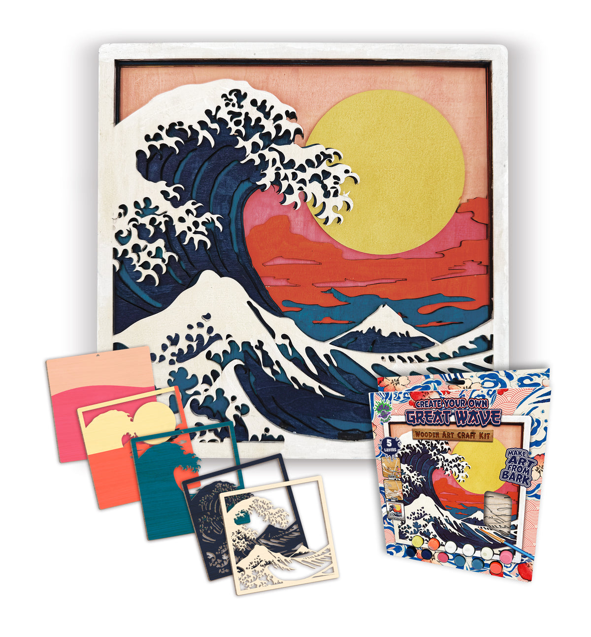 Splat Planet Wooden Art Kit Wave