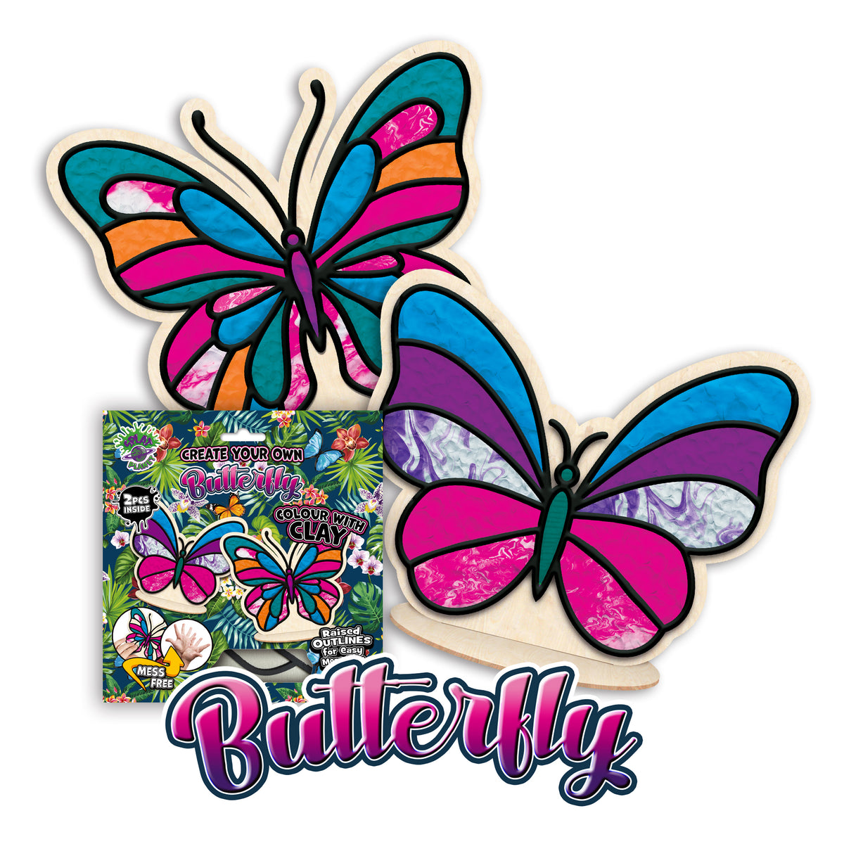 Splat Planet Air Dry Clay Set Butterfly