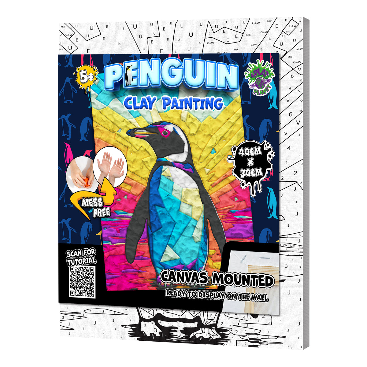 Splat Planet Adult Air Dry Clay Set Penguin