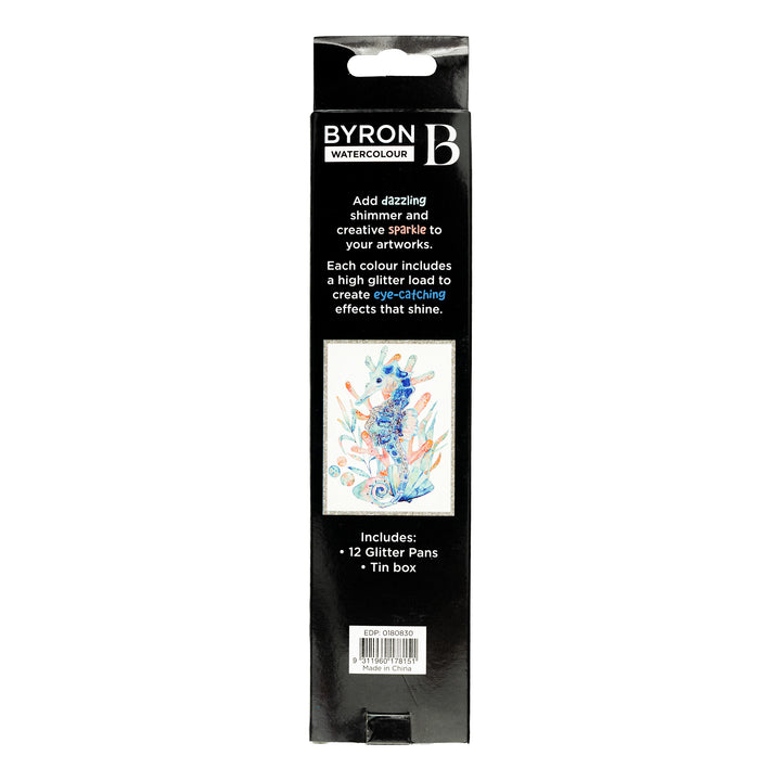 Byron Glitter Watercolour Palette Set 12
