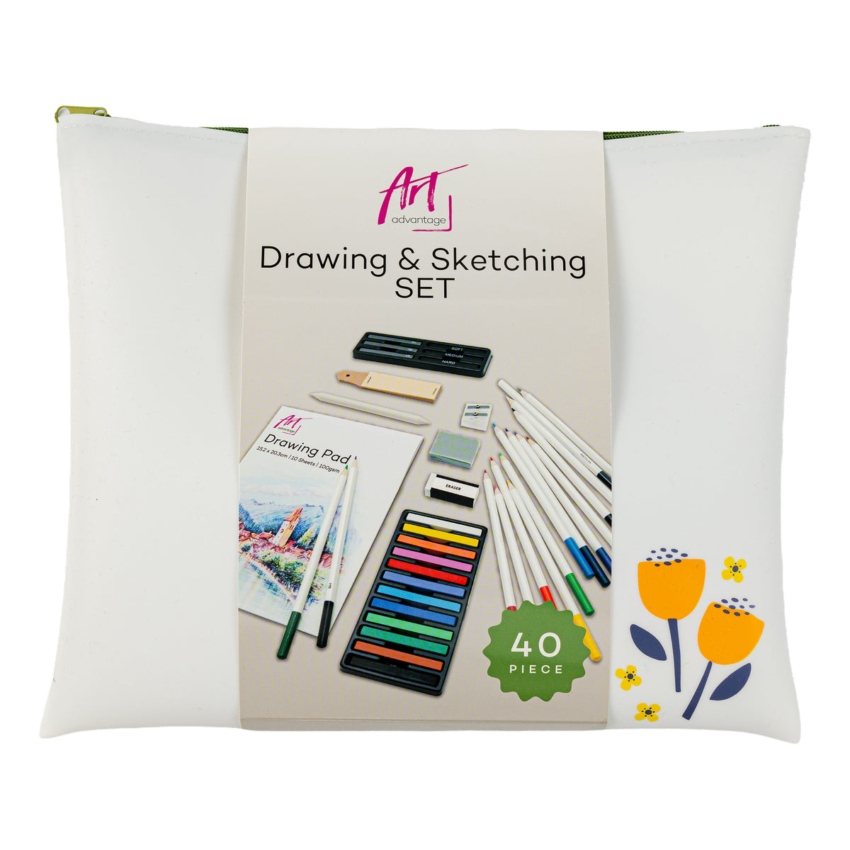 Eckersley's Exclusive Art Advantage Drawing & Sketching Pouch 40