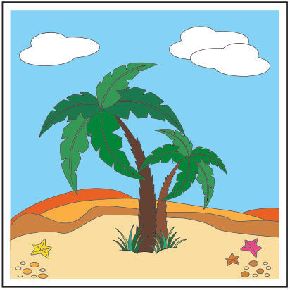 Smudgi Kids Painting Canvas Island