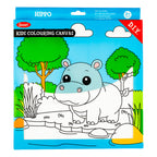 Jasart Kids Painting Canvas Hippo