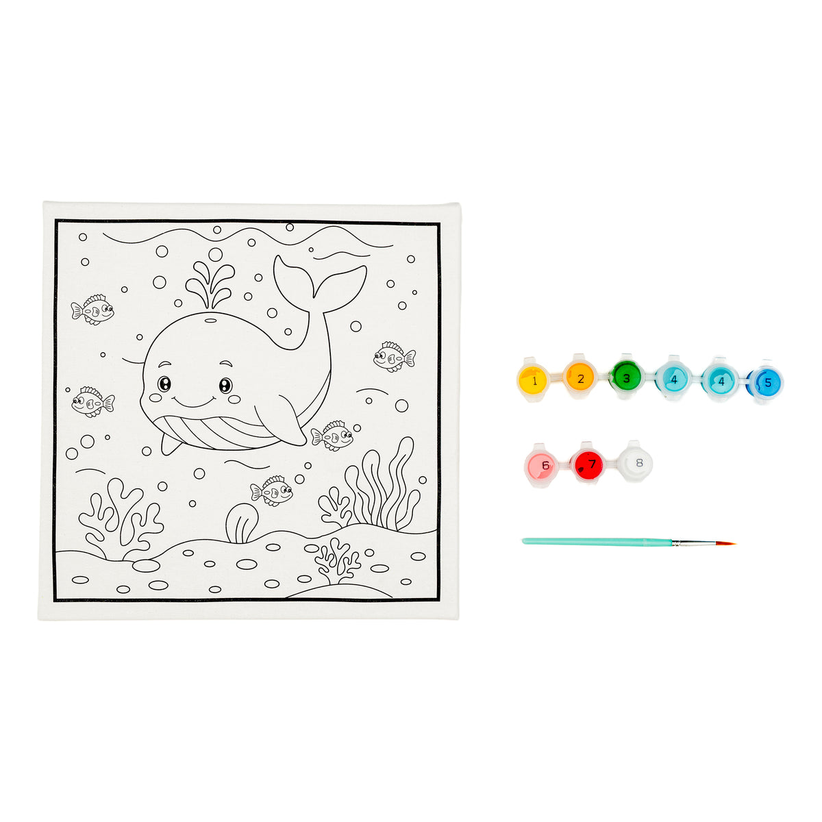 Jasart Kids Painting Canvas Whale
