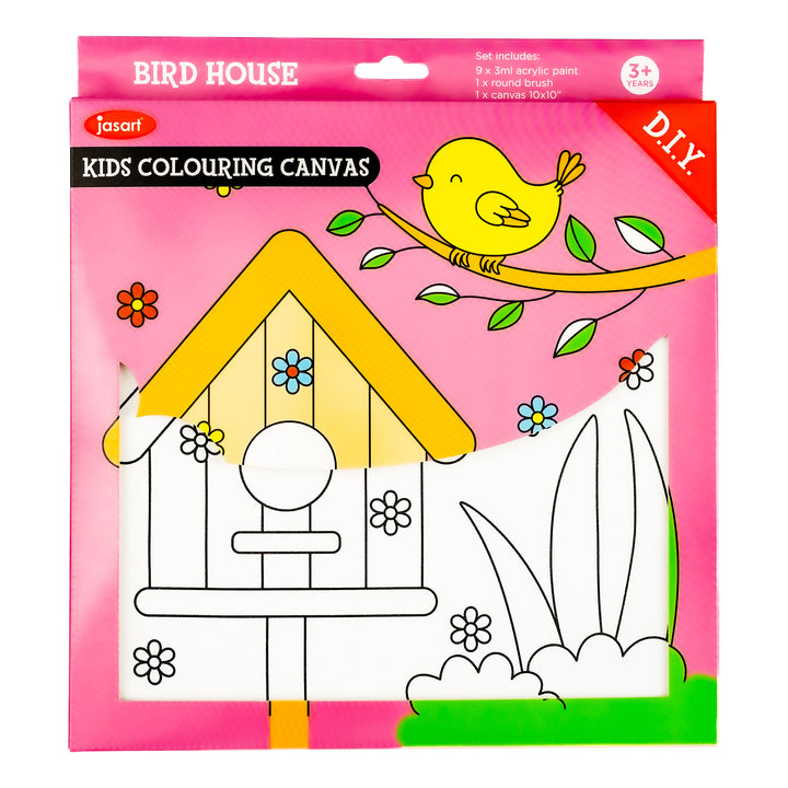 Jasart Kids Painting Canvas Bird House