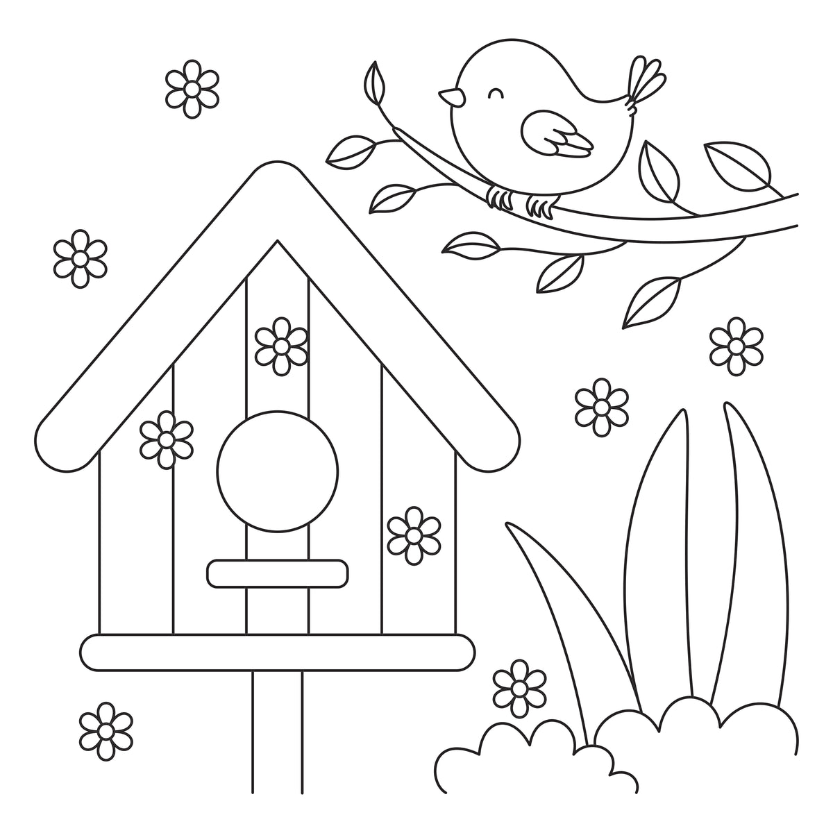 Jasart Kids Painting Canvas Bird House