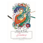 Jasart Wash & Draw Colouring Book Fantasy