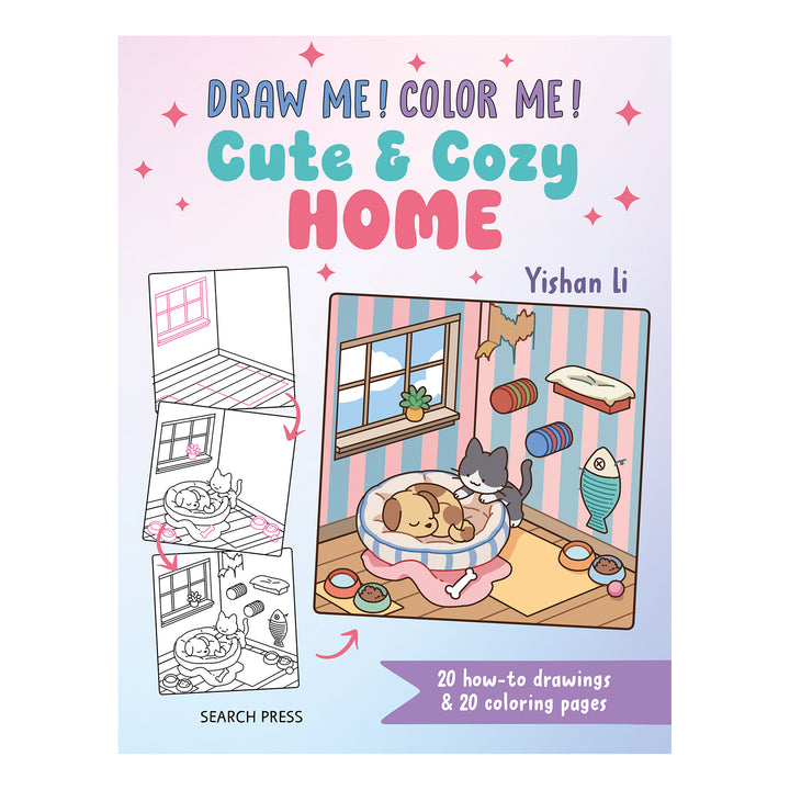 Draw Me Colour Me Cute And Cosy Home Book