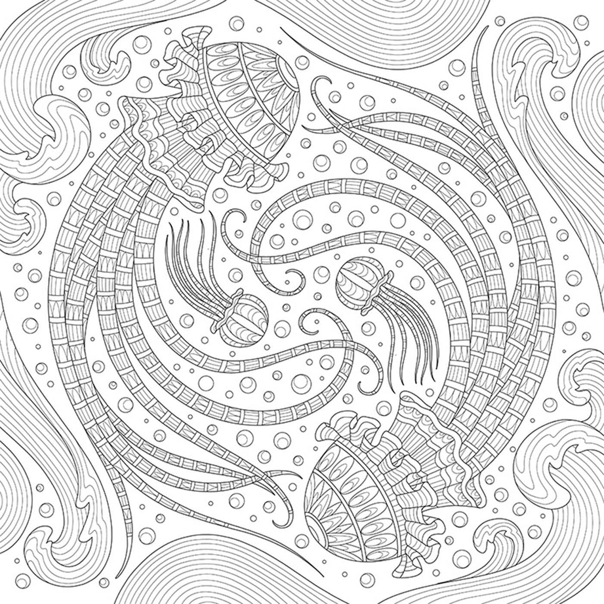 My Ocean Mandala Colouring Book
