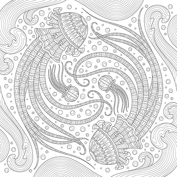 My Ocean Mandala Colouring Book