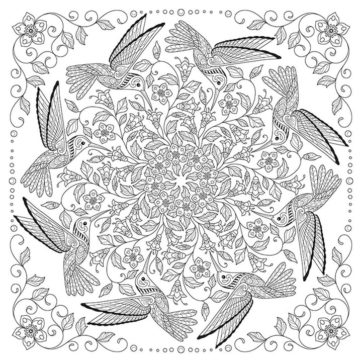 My Bird Mandala Colouring Book