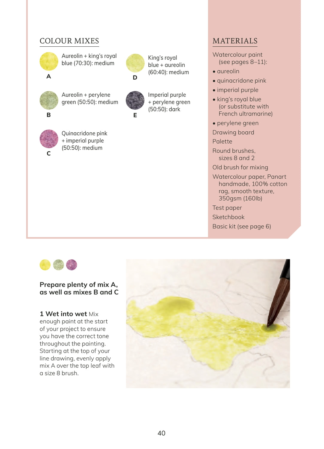 The Colour Mixing Guide Watercolour Seashore Book