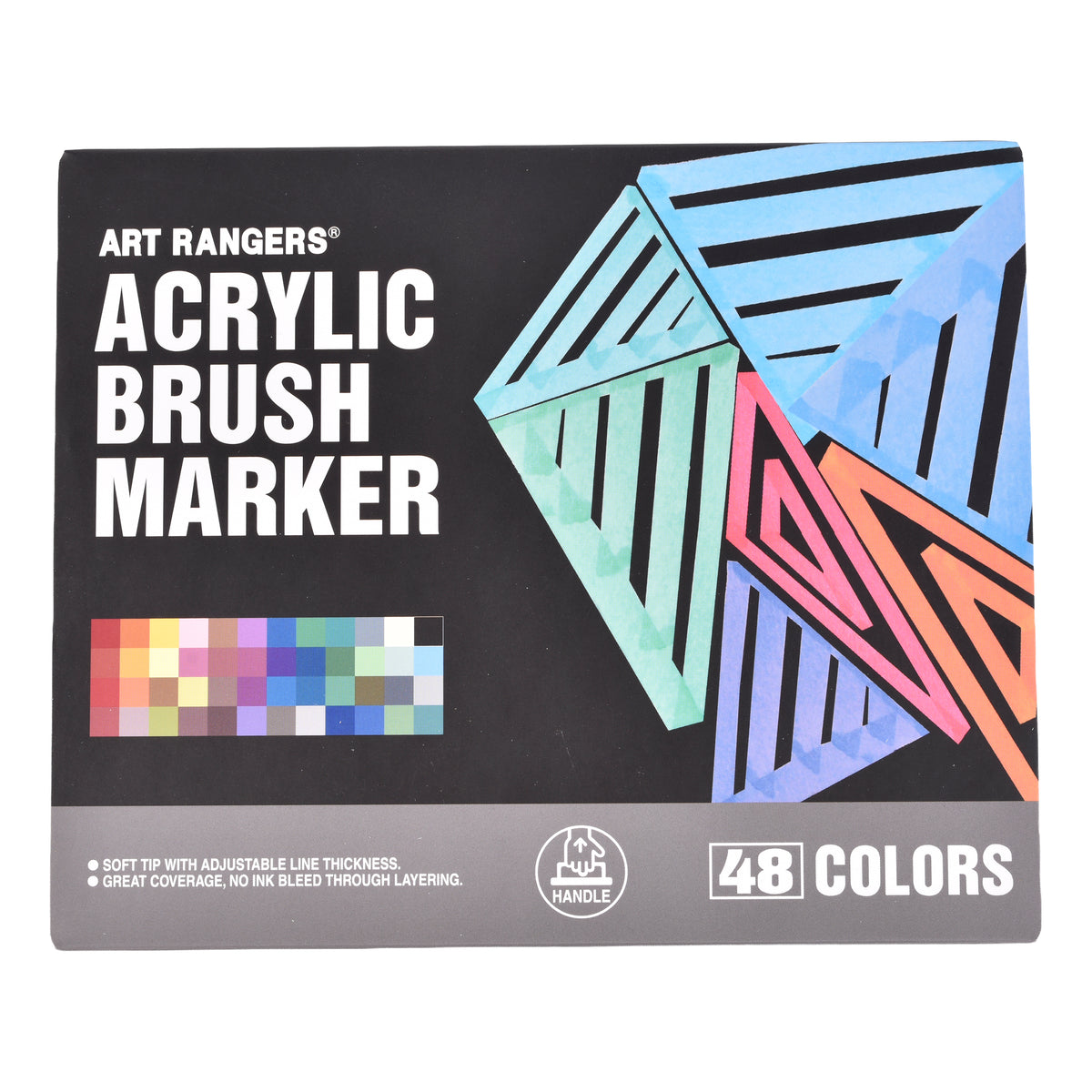 Eckersley's Exclusive Art Rangers Acrylic Brush Marker Set 48