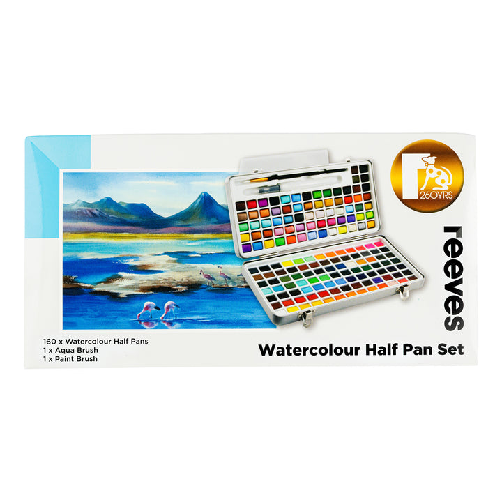 Reeves 260 Year Limited Edition - Watercolour Tin & Brush Set 160