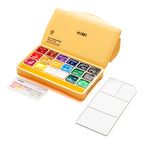 HIMI Jelly Cup Gouache Paint Set 18 Colours (Yellow Case)