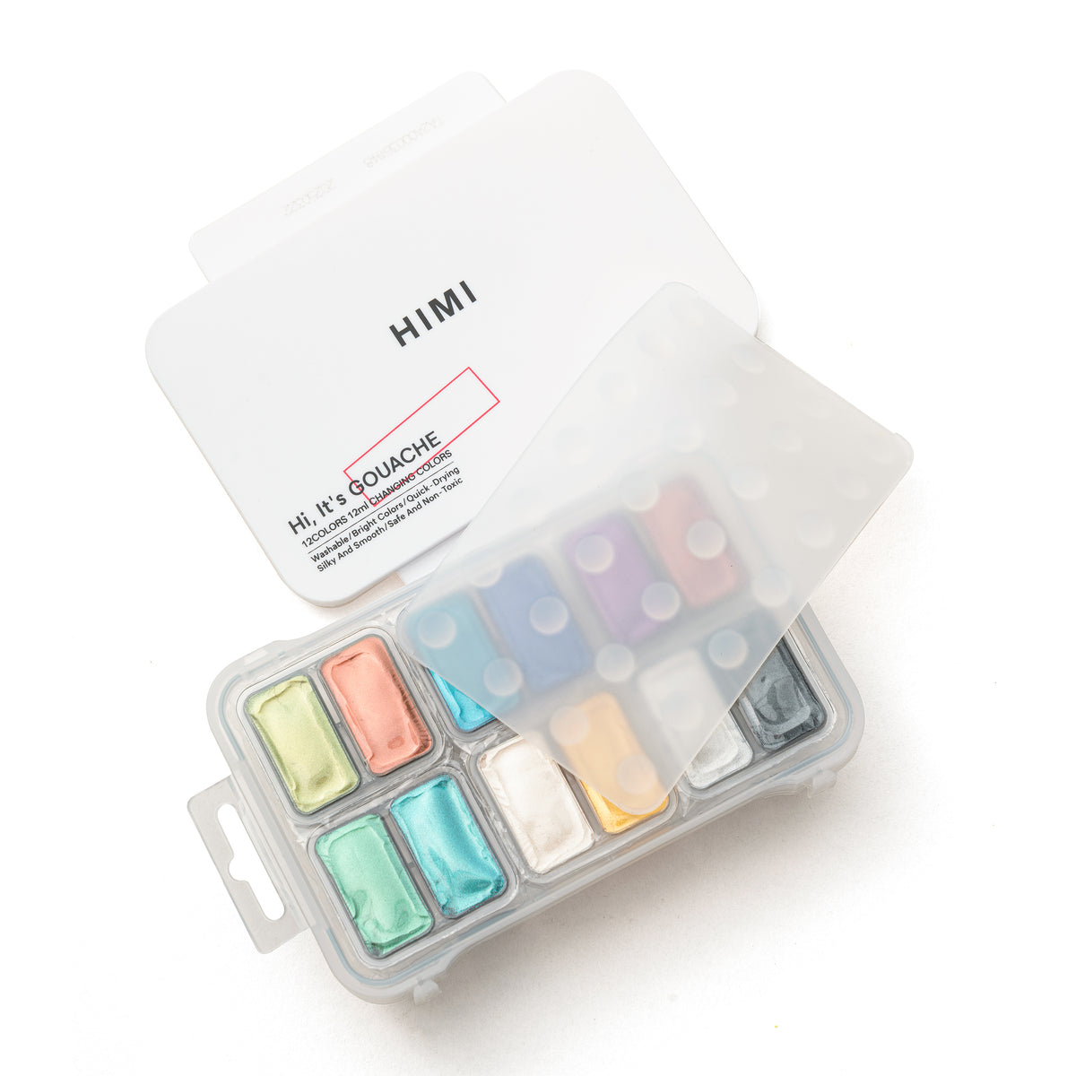 HIMI Twin Cup Gouache Paint Set 12 Cham Colours