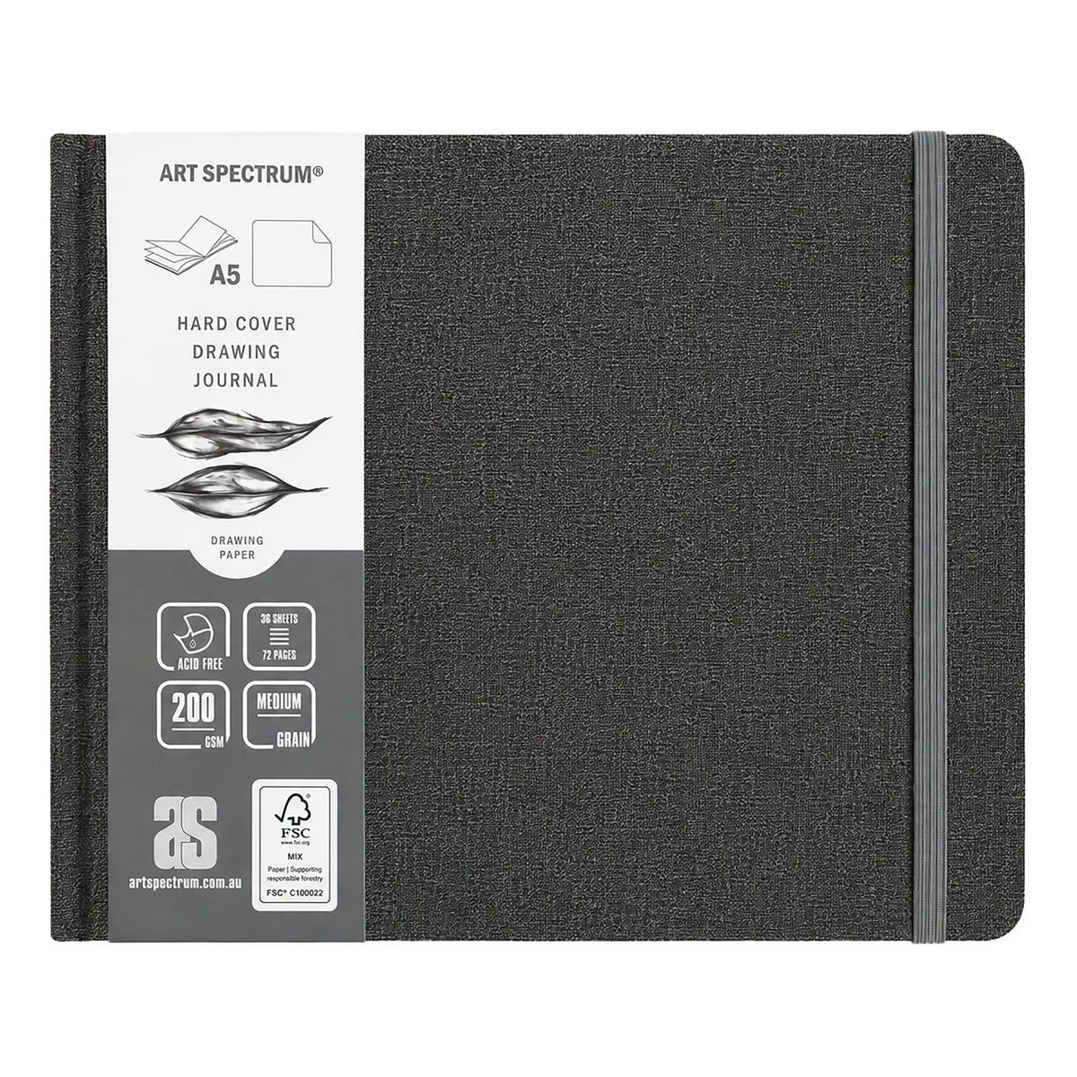Art Spectrum Charcoal Linen Hard Cover Drawing Journals