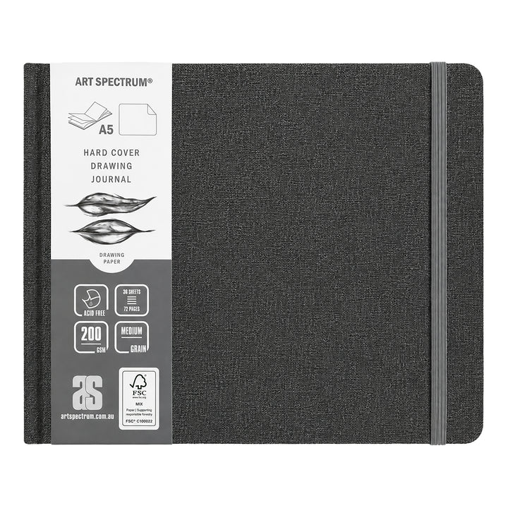 Art Spectrum Charcoal Linen Hard Cover Drawing Journals
