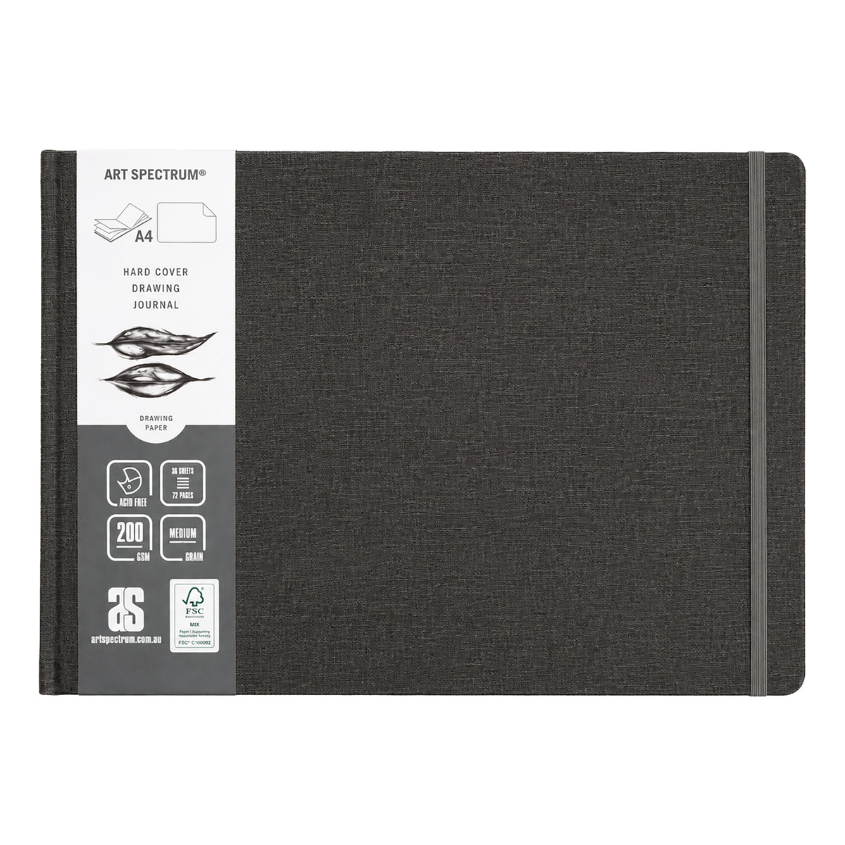 Art Spectrum Charcoal Linen Hard Cover Drawing Journals
