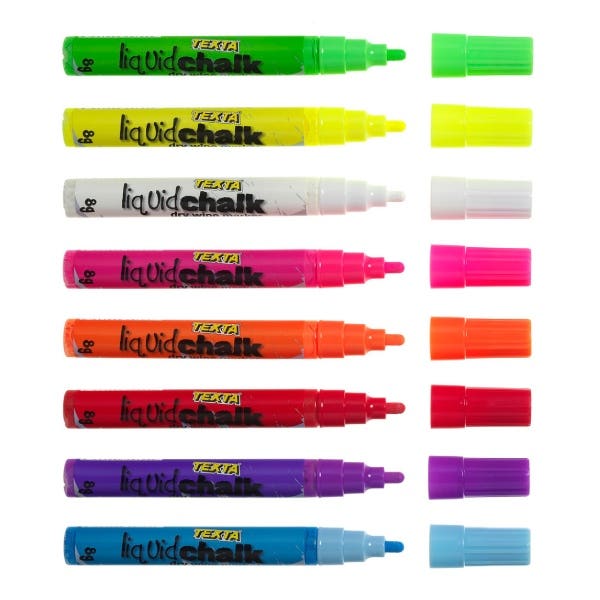 Texta Liquid Chalk Dry Wipe Markers 4.5mm