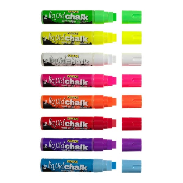 Texta Liquid Chalk Wet Wipe Markers 15mm