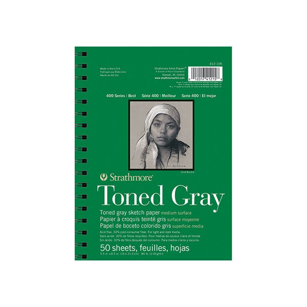 Strathmore Series 400 Wire Bound Toned Sketch Pads