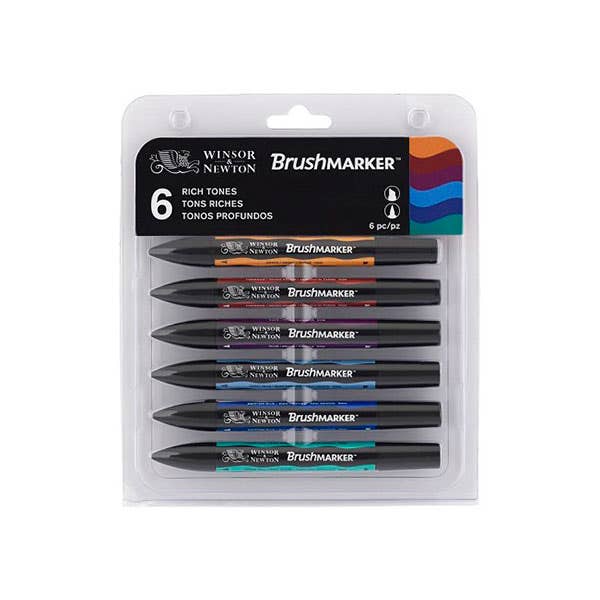 Winsor & Newton BrushMarker Sets of 6