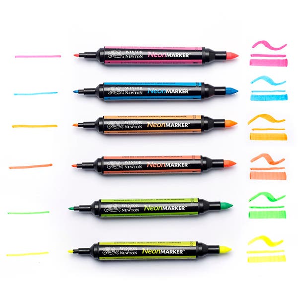 Winsor & Newton Neon Marker Set
