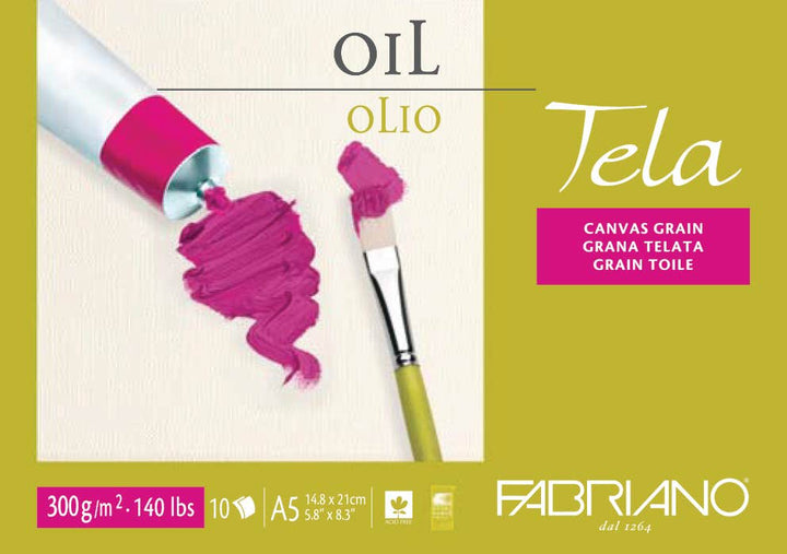 Fabriano Tela Canvas Grain Oil Pads