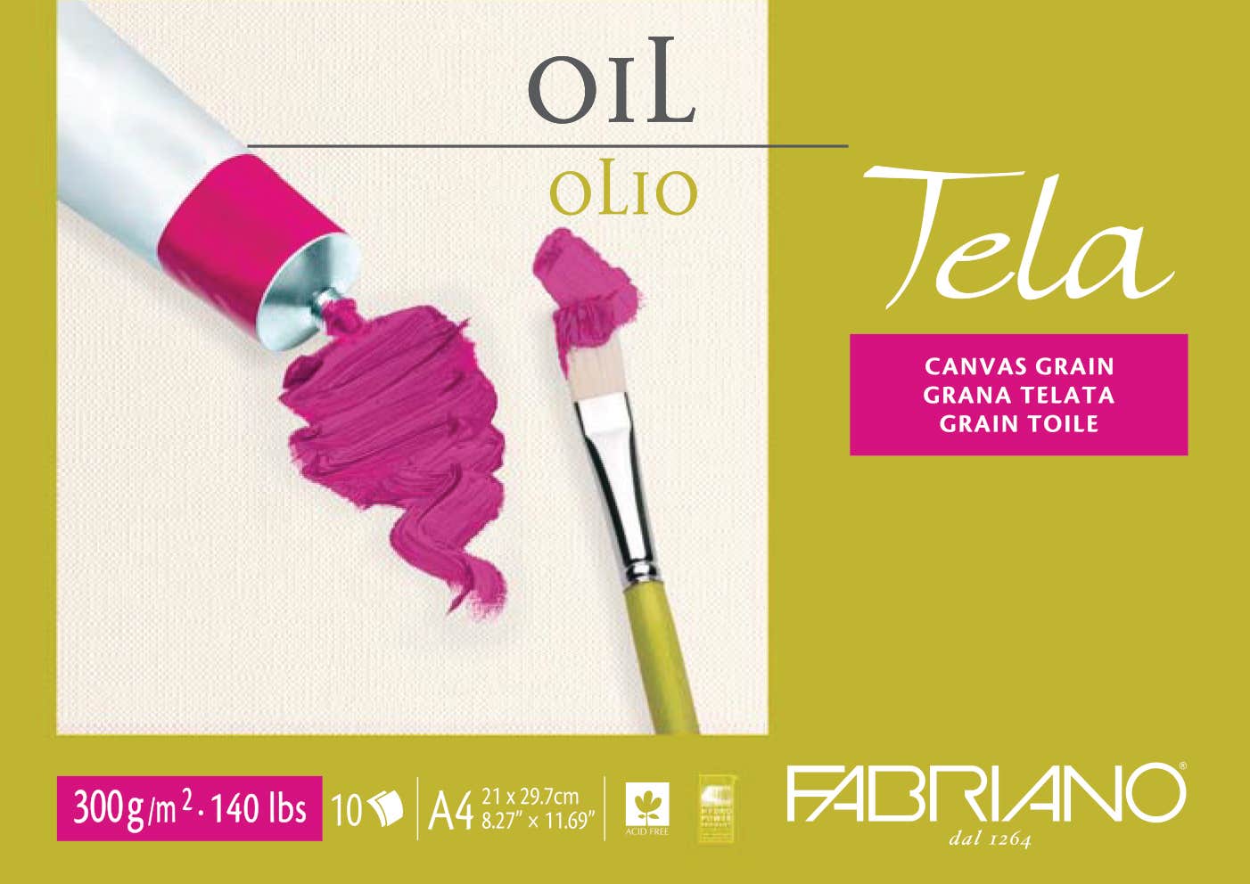 Fabriano Tela Canvas Grain Oil Pads