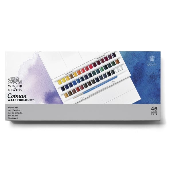 Winsor & Newton Cotman Half Pan Studio Set 45