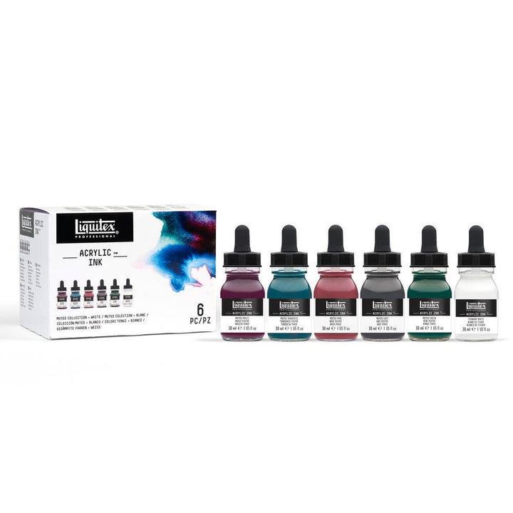 Liquitex Professional Acrylic Inks Muted Collection Set