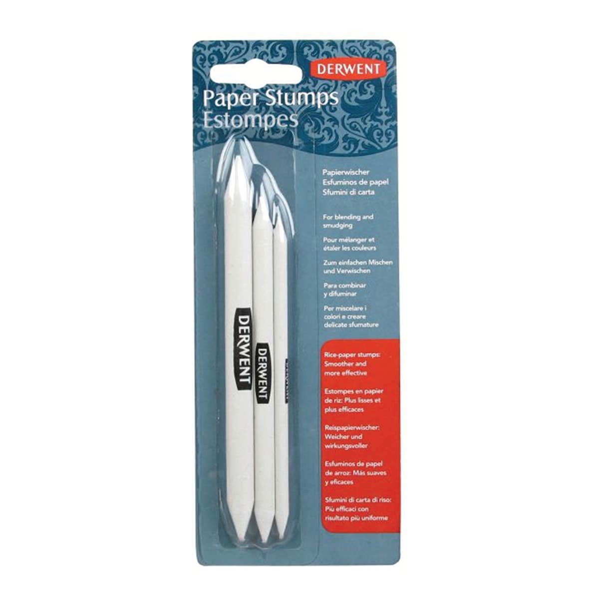 Derwent Paper Stump Assorted Sizes Pack 3