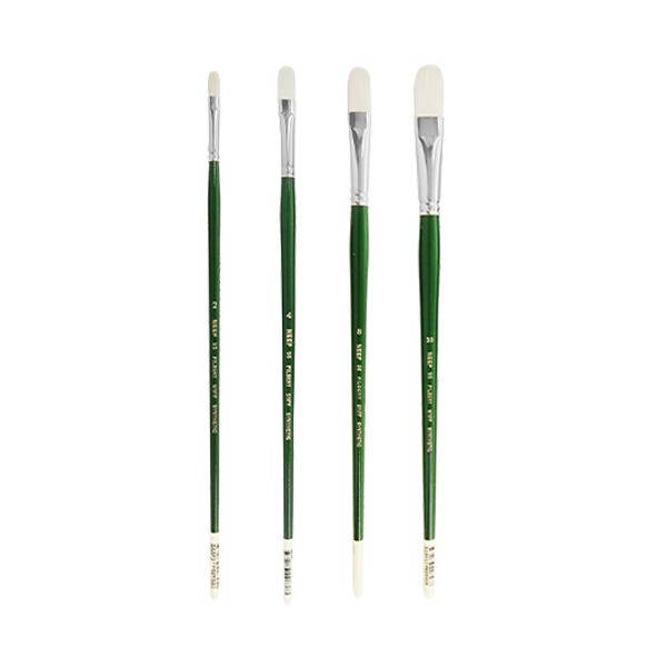 Neef 95 Stiff Synthetic Filbert Brushes