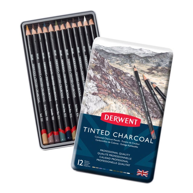 Derwent Tinted Charcoal Pencil Sets