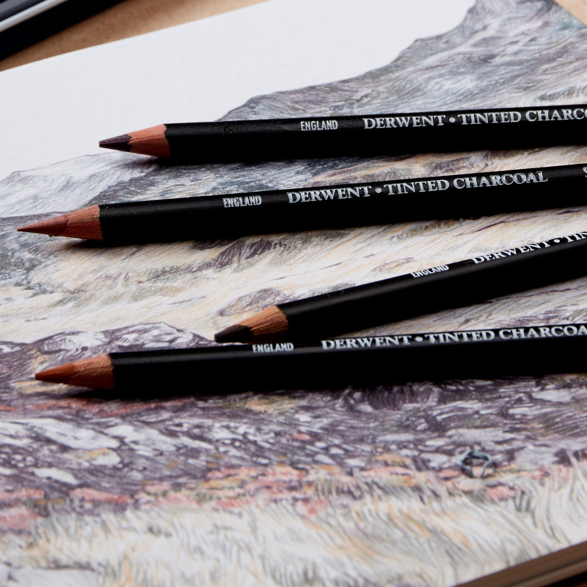 Derwent Tinted Charcoal Pencil Sets