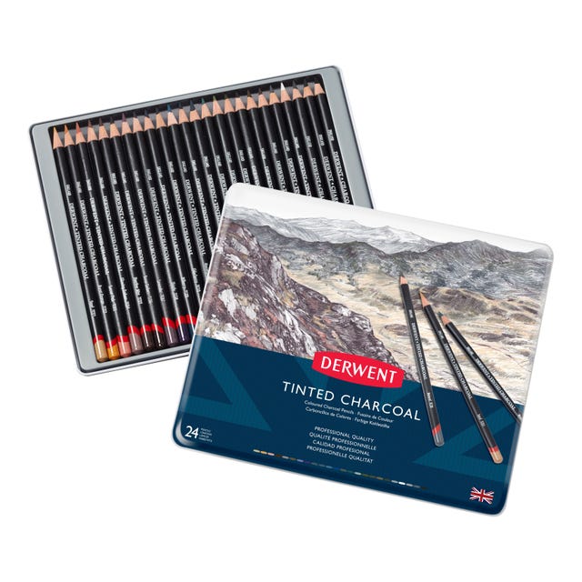 Derwent Tinted Charcoal Pencil Sets