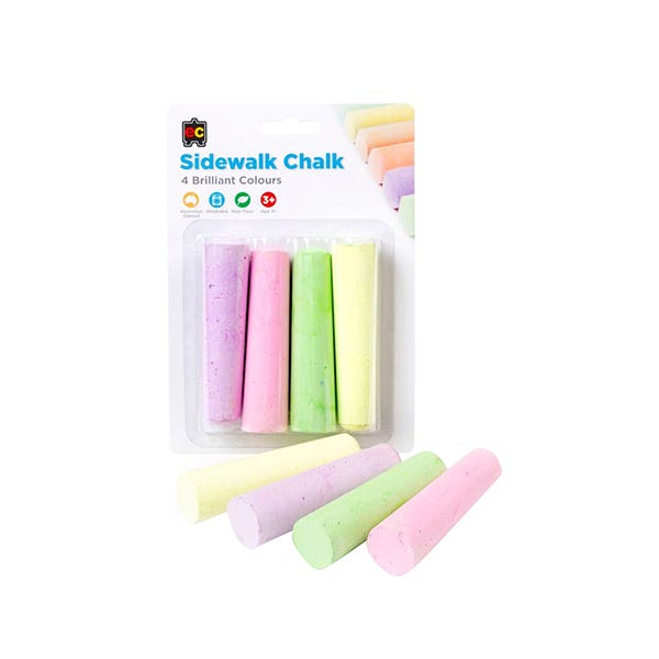 EC Sidewalk Jumbo Fluoro Chalk Pack