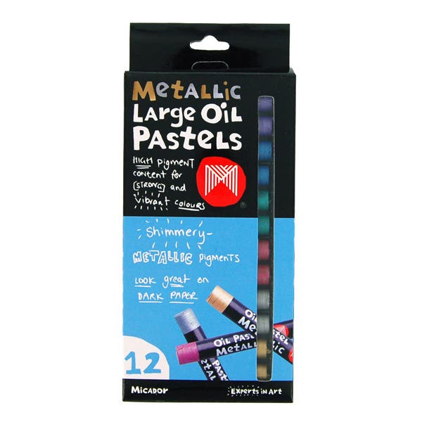 Micador Large Metallic Oil Pastel Set