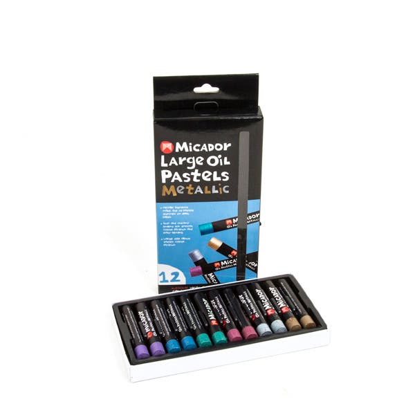 Micador Large Metallic Oil Pastel Set