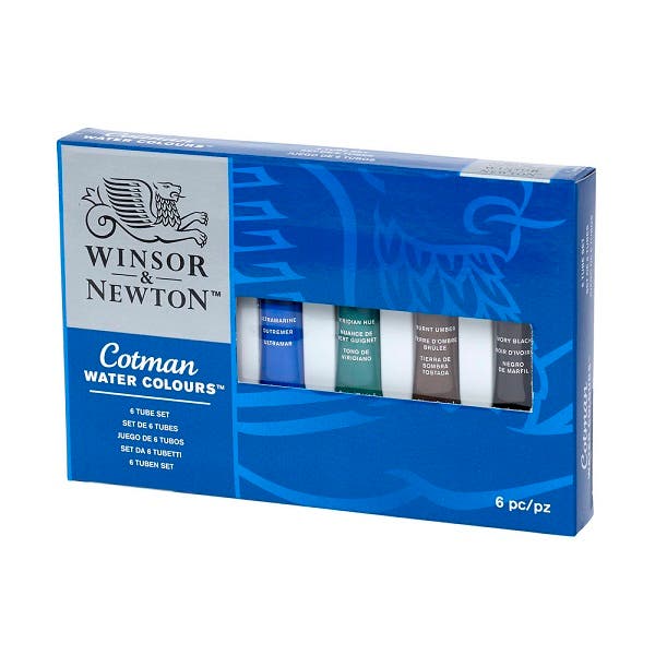 Winsor & Newton Cotman Watercolour 6x8ml Tube Set