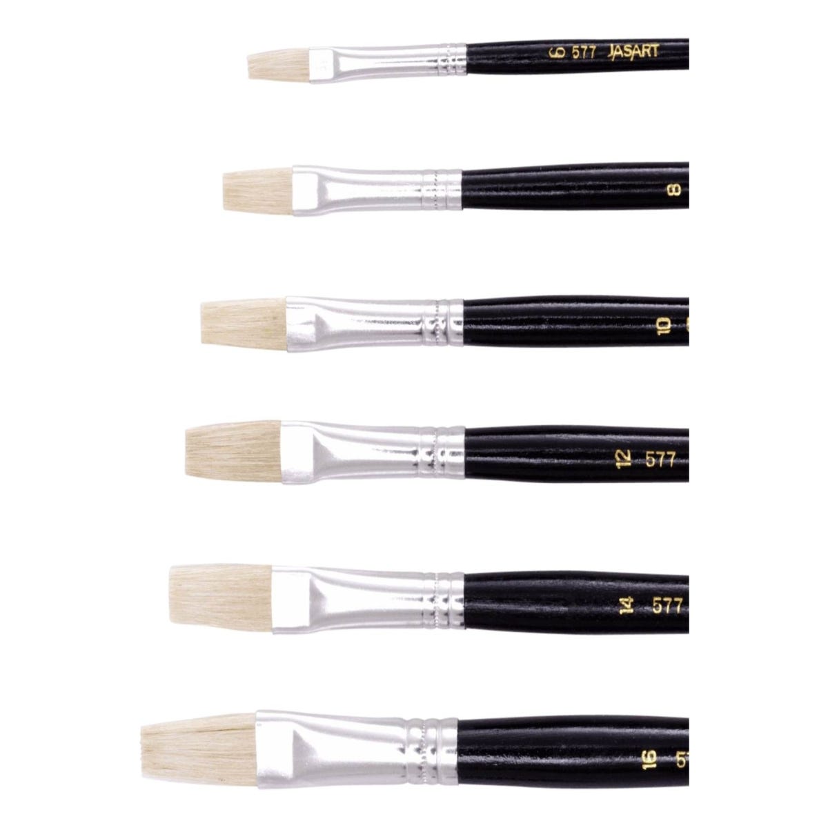 Jasart Flat Hog Hair Brushes Series 577