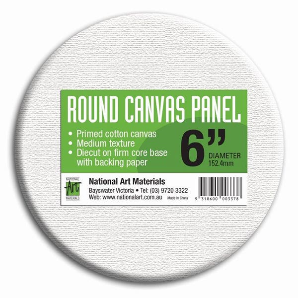 National Art Materials Round Canvas Panels