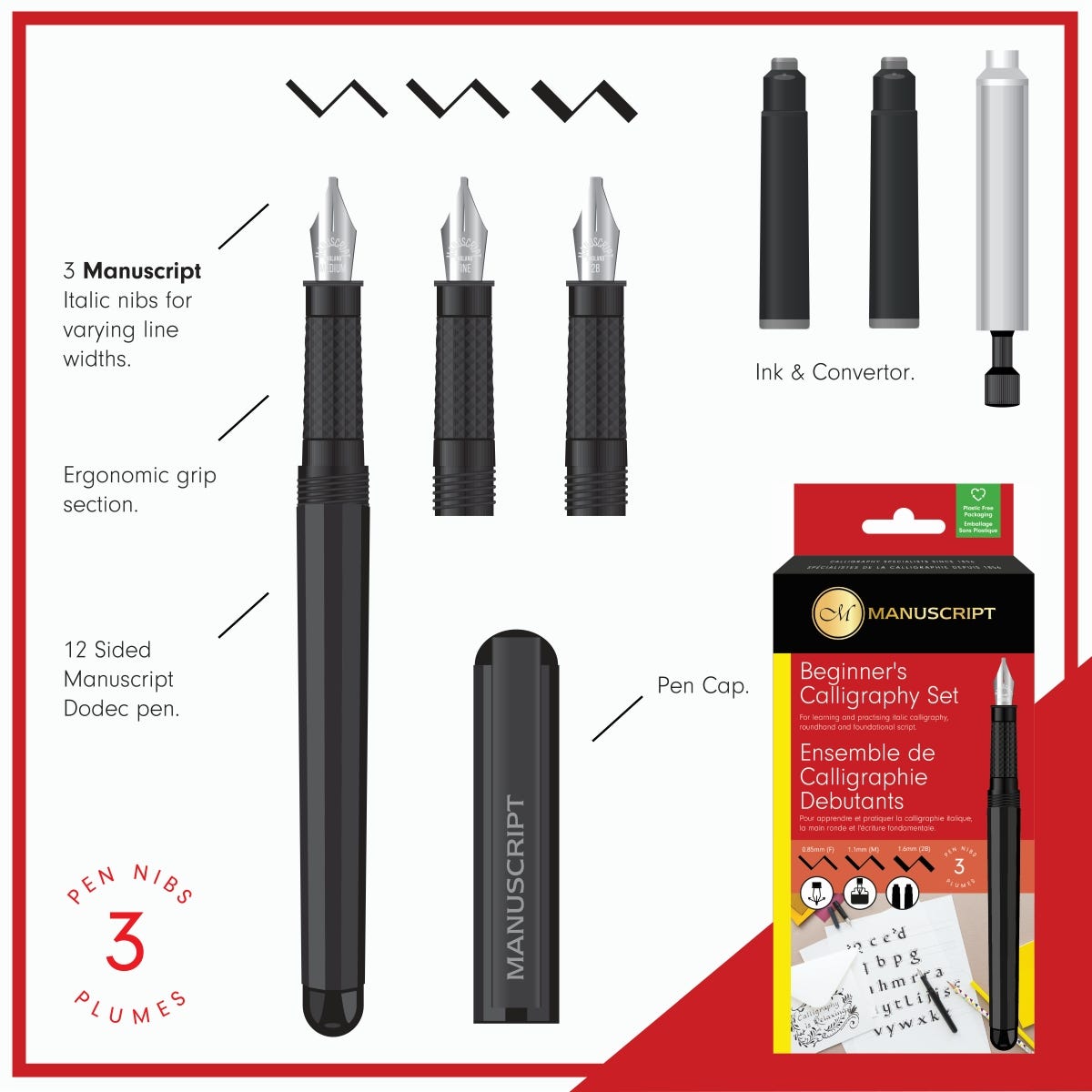 Manuscript Calligraphy Beginners Set
