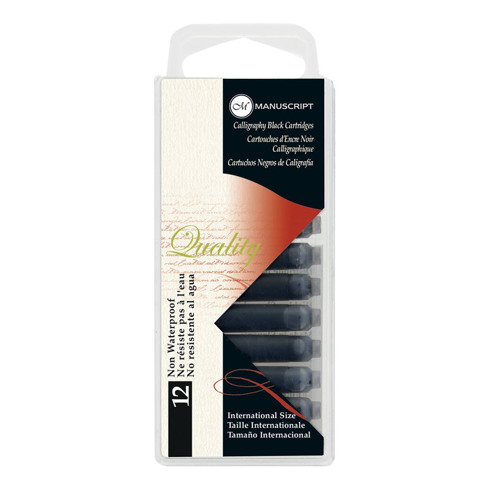 Manuscript Nib Ink Cartridge Pack of 12