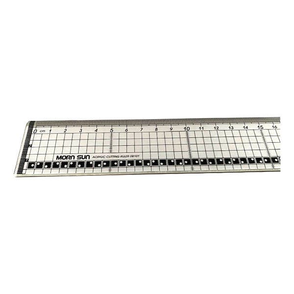 Mornsun Acrylic Ruler with Metal Edge