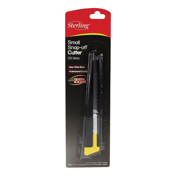Sterling Black Enamel Steel Snap Blade Cutter (220 1)