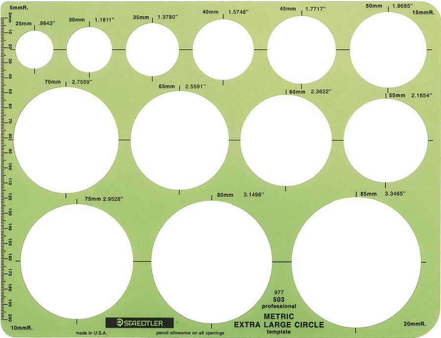 STAEDTLER Circle Templates
