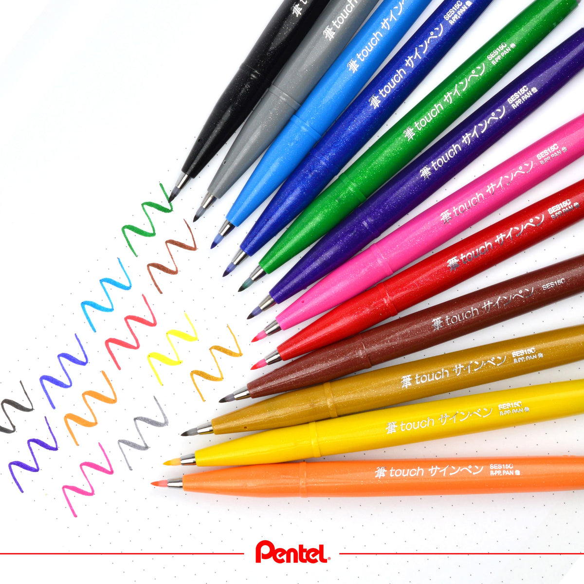 Pentel Brush Sign Pens